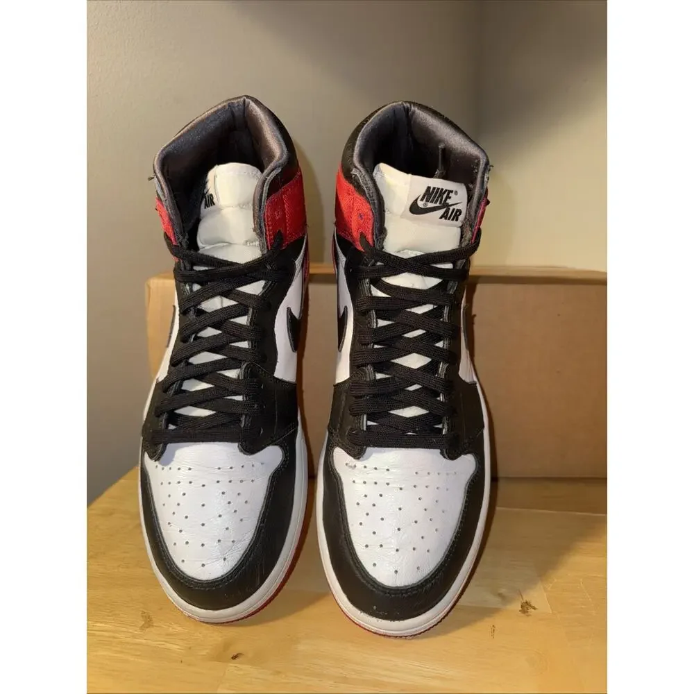 Air Jordan 1 Retro High OG Women's Size 10 Mens 8.5 'Satin Bred' No Box
